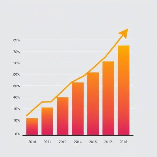 A bar graph showing the increase in SiFi users over the past three months